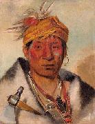 George Catlin Ah yaw ne tak oar ron oil painting picture wholesale